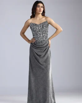 Midnight Shimmer Sequin Gown