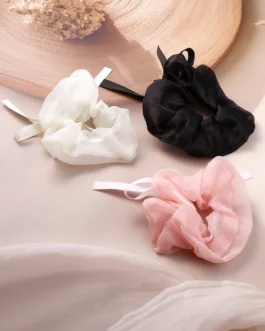 Pearl Dew Hair Scrunchies